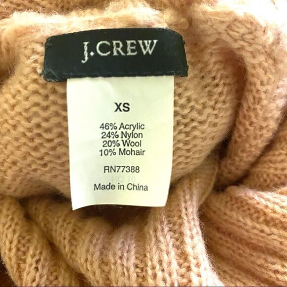 J. CREW Wool Blend Cowl Neck Sweater. - Picture 6 of 6